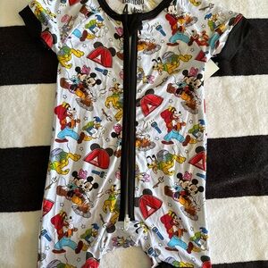 Mickey & friends camping bamboo shorty